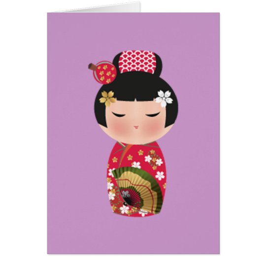 Japanese doll card