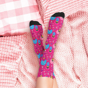 Japanese Dolls - Kokeshi pattern Socks