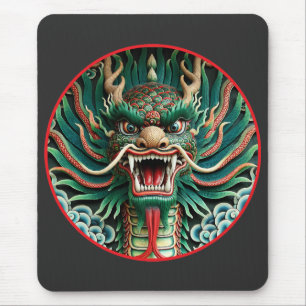 Japanese Dragon and Shinto-Buddhist traditions Mouse Pad