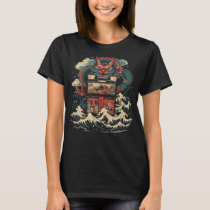 Japanese Dragon Art Wave Bento Box Lunchbox T-Shirt