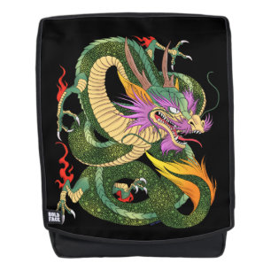 Japanese dragon Book of 100 dragons LEVEL 2 Backpack