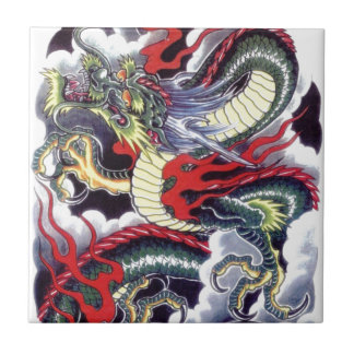 Japanese Dragon Ceramic Tile