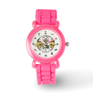Japanese dragon kid's sparkle watch