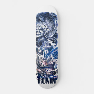 Japanese Dragon Koi Phoenix Skateboard Deck
