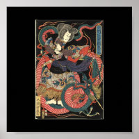Japanese Dragon Painting circa 1860