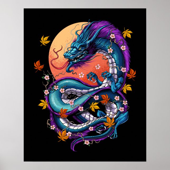 Japanese Dragon Poster (Front)