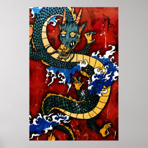 Japanese Dragon Poster