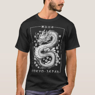 Japanese Dragon Tokyo Japan 80s Asian Mythical Ani T-Shirt