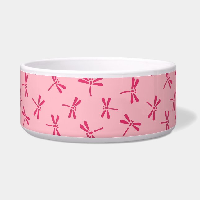 Japanese Dragonfly Pattern, Light Coral Pink (Front)