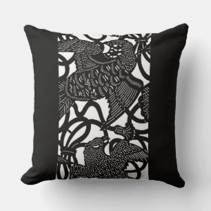 Japanese Eagle Pattern Cushion