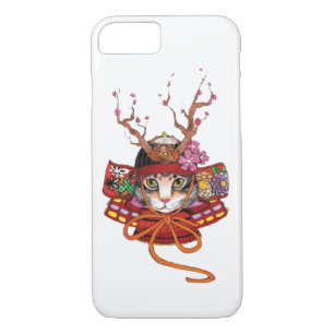 Japanese Edo Samurai Neko Kitten iPhone 8/7 Case