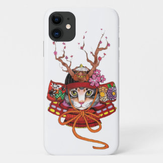 Japanese Edo Samurai Neko Kitten Case-Mate iPhone  11 Case