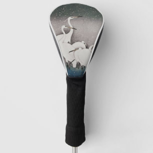 Japanese Egrets Koson Cranes Winter Snow Golf Head Cover