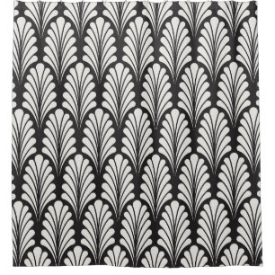 Japanese Elegance: Ornamental Vintage Pattern Shower Curtain