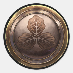 Japanese Emblem (Kamon) Classic Round Sticker