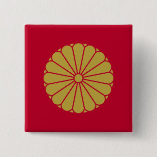 Japanese Emperor, Japan flag 15 Cm Square Badge