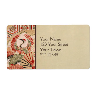 Japanese Fabric Shipping Label