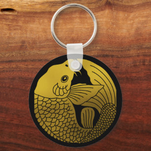 Japanese Family Crest-Carp Key Ring