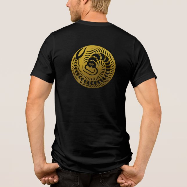 Japanese Family Crest-Centipede Tri-Blend Shirt (Back)