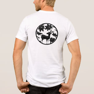 Japanese Family Crest-Japanese maple and deer Tri-Blend Shirt