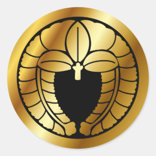 Japanese Family Crest (KAMON) Symbol Classic Round Sticker