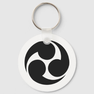 Japanese Family Crest KAMON Symbol Key Ring