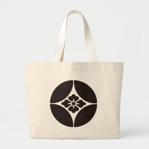Japanese Family Crest KAMON Symbol Large Tote Bag