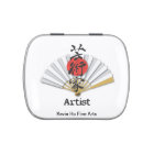 Japanese Fan with Artist