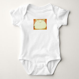 JAPANESE FAT BUNNY CUSTOM NAME BABY BODYSUIT