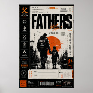 Japanese Father Son Legacy Art Poster