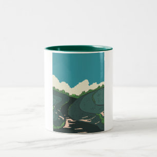 Japanese Fields Two-Tone Coffee Mug