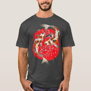 Japanese Fish Pond Nishikigoi Cherry Blossom Sakur T-Shirt