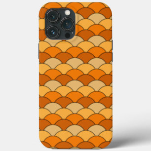 Japanese Fish Scale Pattern iPhone 13 Pro Max Case