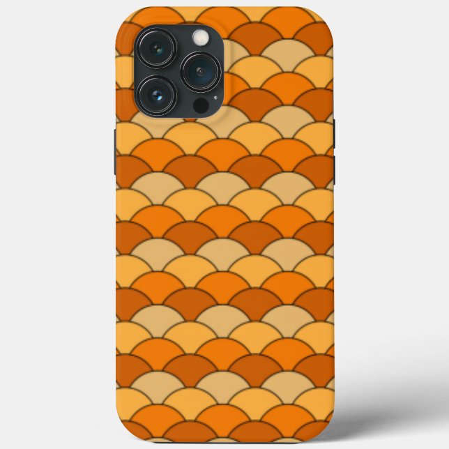Japanese Fish Scale Pattern Case-Mate iPhone Case (Back)