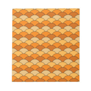 Japanese Fish Scale Pattern Notepad