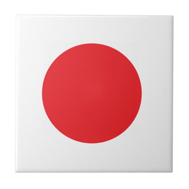 Japanese flag ceramic tile (Front)
