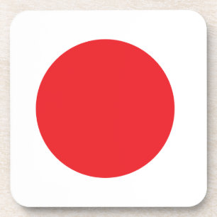 Japanese flag coaster
