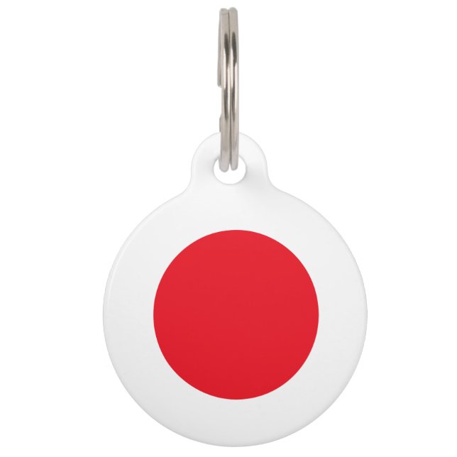 Japanese flag-emblem pet tag (Front)