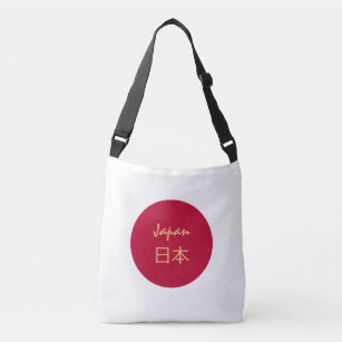 Japanese flag & Japan fashion Kanji / sports Crossbody Bag
