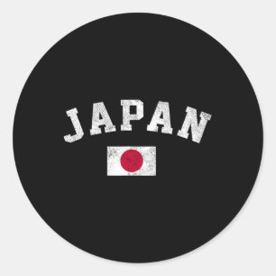 Japanese Flag Japan Pride Roots Independence Day Classic Round Sticker