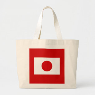 Japanese Flag Large Tote Bag