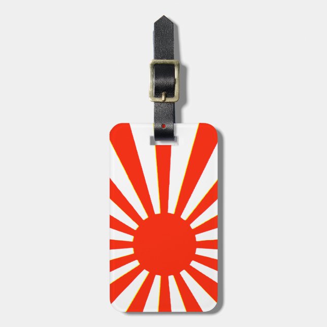 Japanese Flag Luggage Tag (Front Vertical)