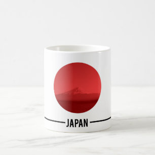 Japanese Flag, Mount Fuji, Japan Coffee Mug