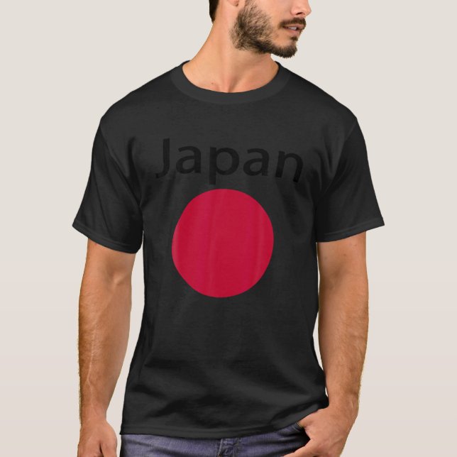 Japanese Flag Nisshoki Hinomaru National Rising Su T-Shirt (Front)