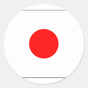 Japanese Flag of Japan Nippon fans gifts Classic Round Sticker