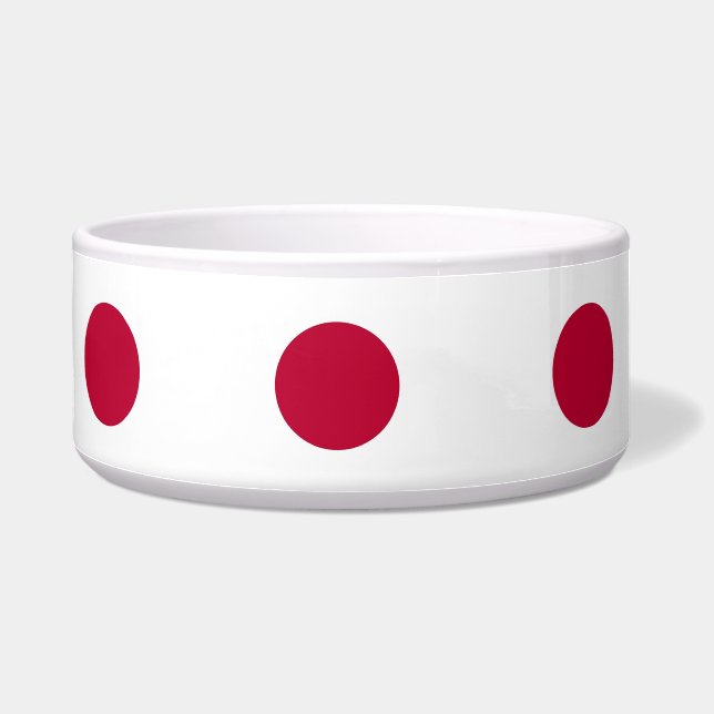Japanese Flag Pet Bowl (Left)
