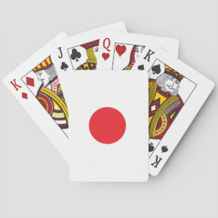 Japanese flag playing cards