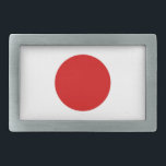 Japanese Flag Rectangular Belt Buckle<br><div class="desc">Hapanese. belt buckle</div>