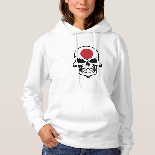 Japanese Flag Skull Hoodie