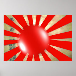 Japanese Flagbubble Poster